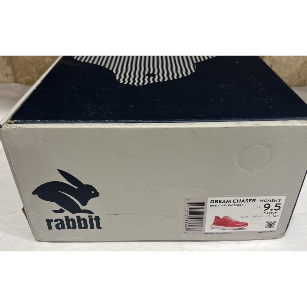 New Rabbit Dream Chaser Women's Raspberry Running Shoes RWSDC-653 Size 9.5 - Picture 3 of 9